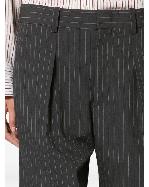 Isabel Marant Gray Lisetta Pinstripe Trousers