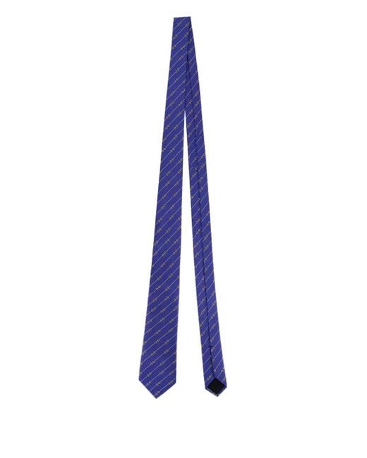 Gucci Seidenkrawatte Mit Jacquardmuster in Blue für Herren