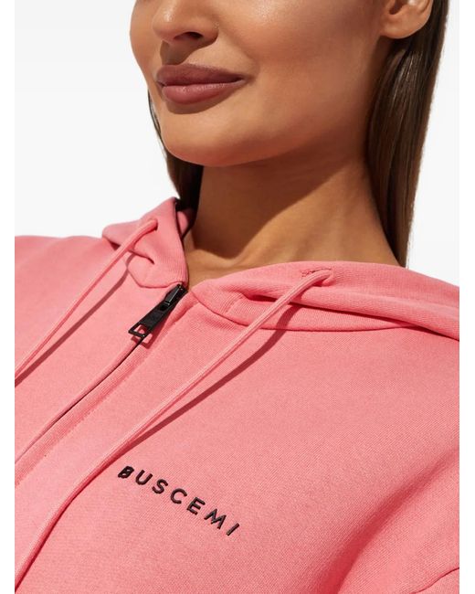 Buscemi Pink Zip-Up Sweatshirt
