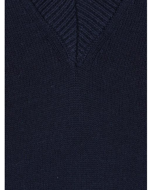 Aspesi Blue V-Neck Polo T-Shirt