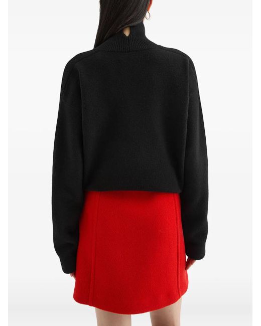 Jil Sander Black High-Neck Sweater