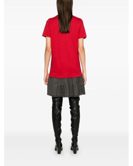 Balenciaga Red Keep Calm Midi Dress