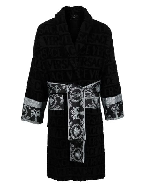 Versace Black I Love Baroque Bathrobe