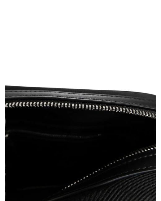 Bally Black Striped Zip Shoulder Bag for men