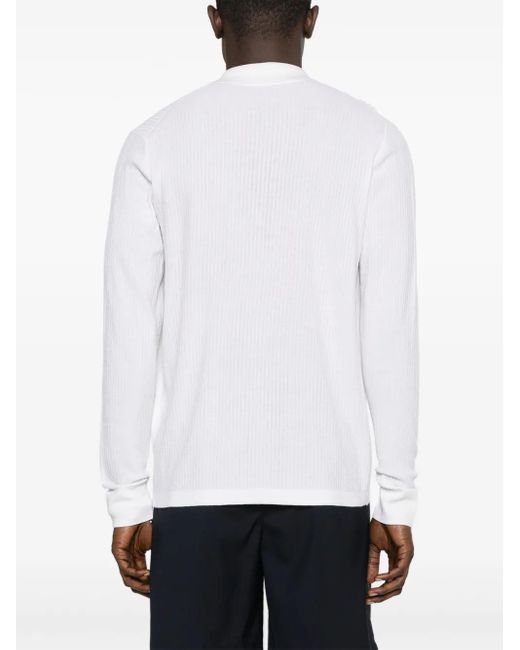 Brioni Ribbed-Knit Shirt in White for Men | Lyst