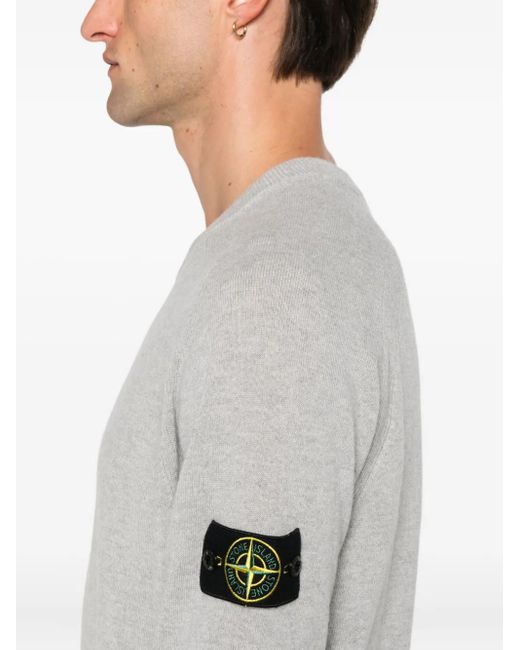 Stone Island Wollen Trui in het Gray voor heren