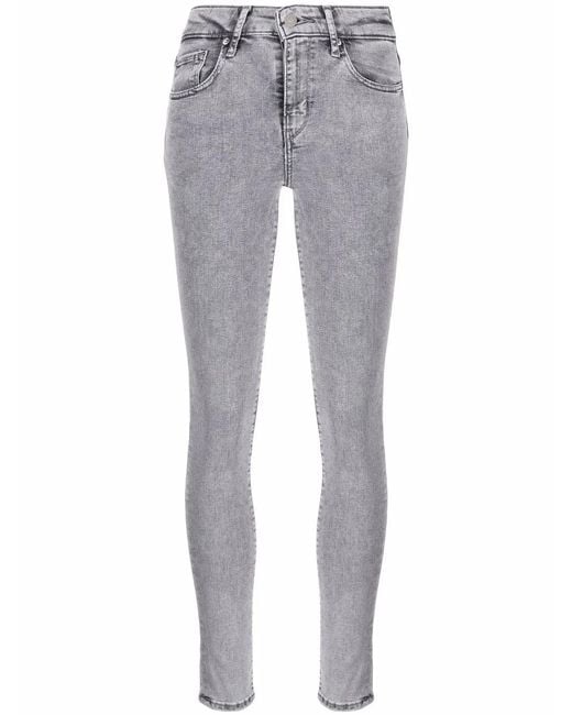 Levi's Gray 721 High-Waisted Skinny Jeans