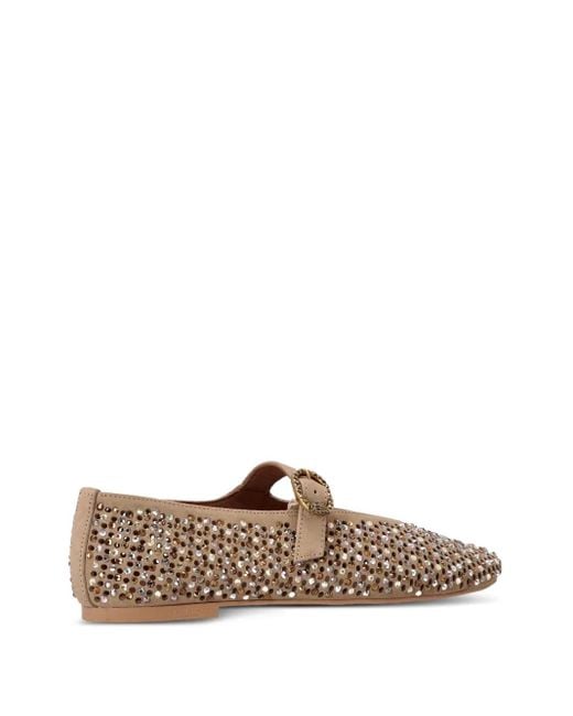 Kurt Geiger Pumps Verfraaid Met Gesp in het Brown