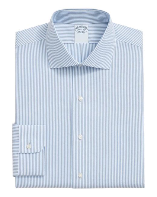 Brooks Brothers Blue Striped Collar Shirt for men