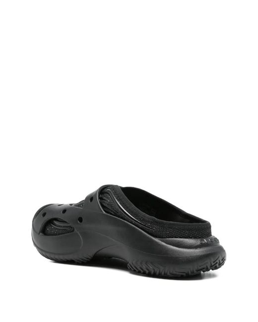 CROCSTM Black Caged Perforated Strap Clogs