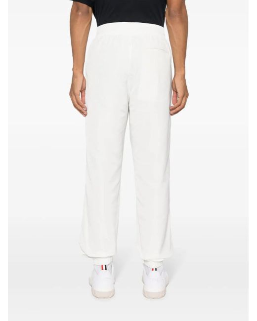 Casablanca White Logo-patch Side-stripe Track Pants for men