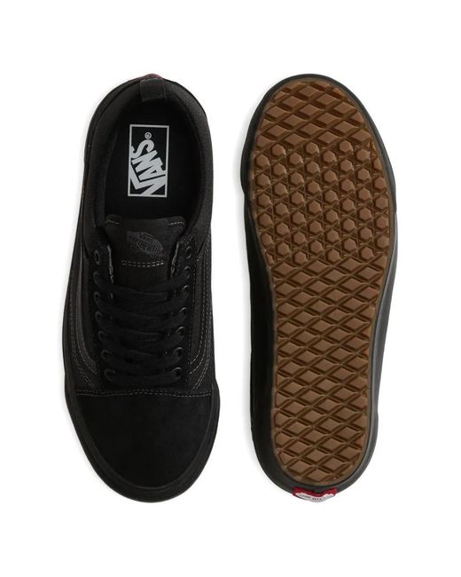 Vans Black Old Skool Stackform Sneakers Mit Lasche