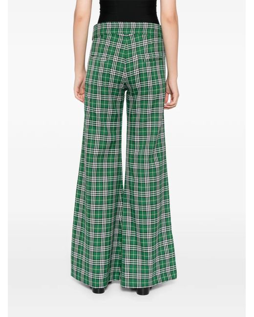 BLAKLACE Green Checkered Trousers
