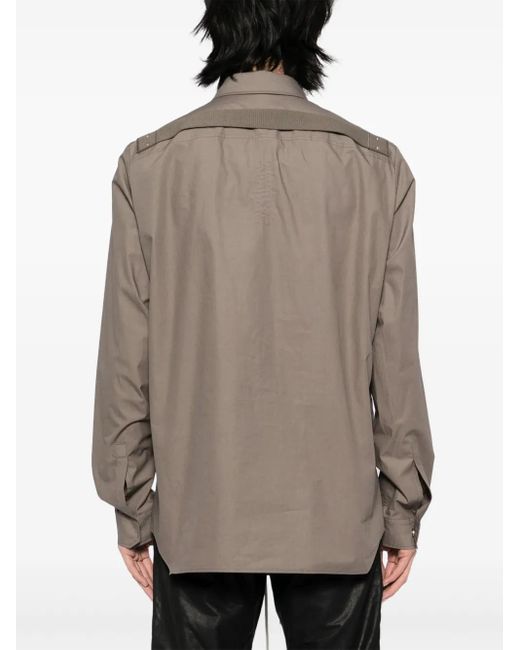 Rick Owens Brown Fogpocket Shirt for men