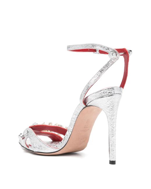 HARDOT Pink 100mm Booty Sandals