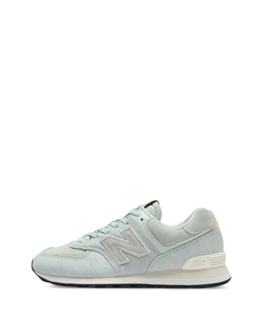 New Balance White 574 "Clay Ash/Sea Salt" Sneakers for men