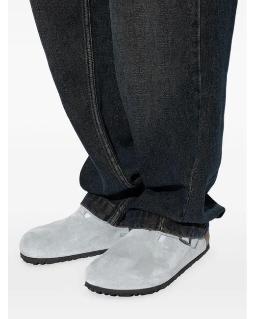 Birkenstock White Tokio Ii Suede Clogs for men