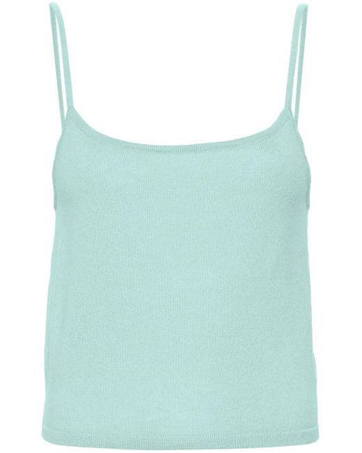 Teddy Cashmere Blue Rapallo Cashmere Tank Top