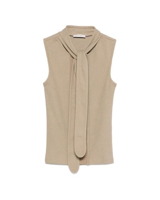 Lemaire Natural Asymmetrical Fitted Top