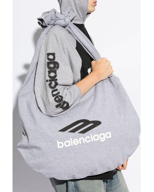 【24AW NEW】BALENCIAGA / NEW JERSEY ホーボーバッグ / Grey 24AW NEW】BALENCIAGA / NEW JERSEY ホーボーバッグ / Grey