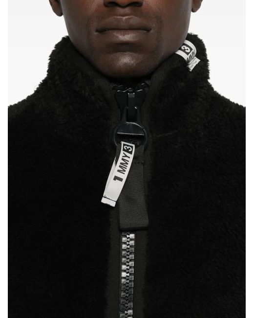 Maison Mihara Yasuhiro Black Amateur Sewn Wide Back Boa Blouson for men