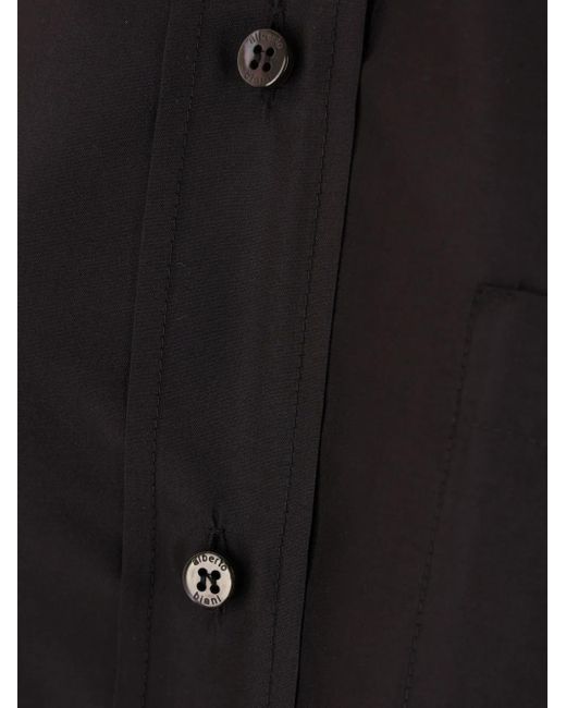 Alberto Biani Blue Silk Shirt
