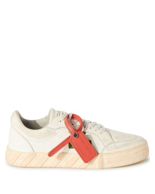Off-White c/o Virgil Abloh Pink Men Low Vulcanized Distressed Sneakers for men