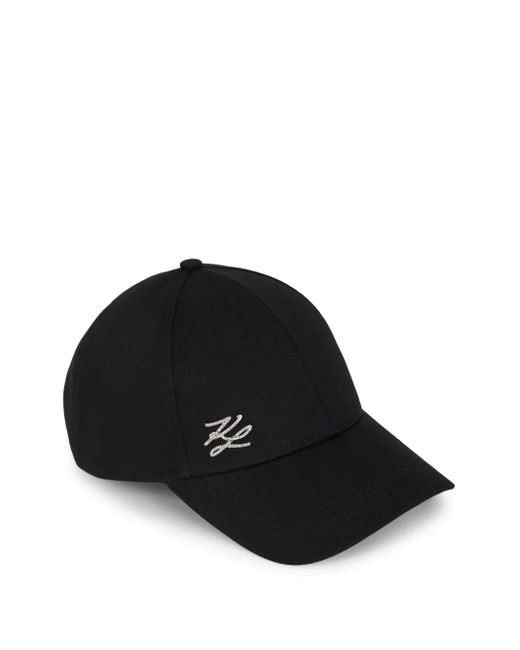 Karl Lagerfeld Black K/Autograph Cap