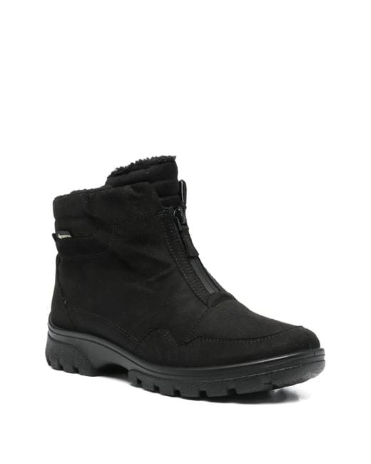 Ara Black Zip-Up Boots