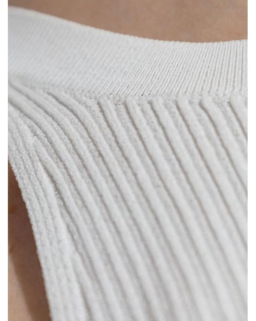 Max Mara White Halterneck Top