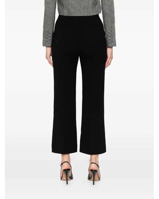Valentino Garavani Black Vltn Straight-Leg Trousers