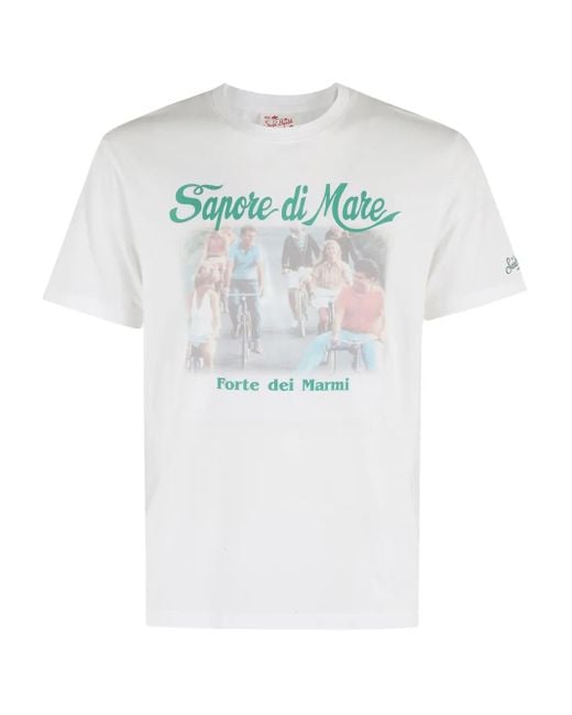 Mc2 Saint Barth T-Shirt Mit Grafischem Print in White für Herren