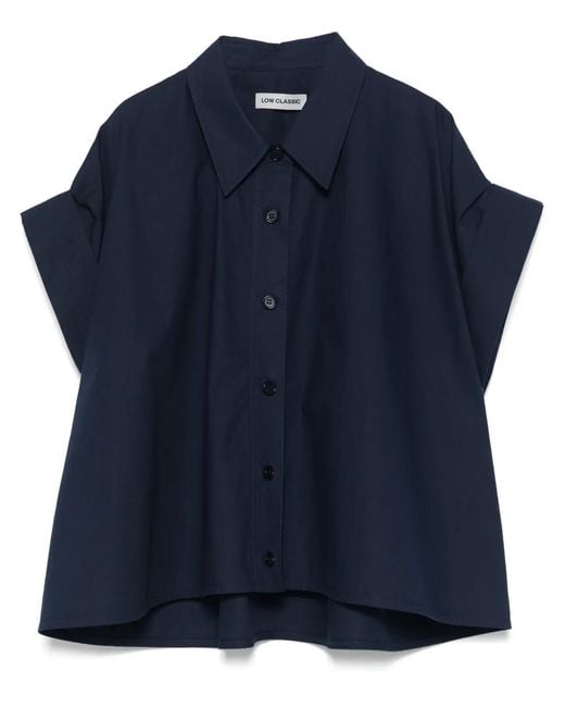 Camicia Con Risvolto di Low Classic in Blue