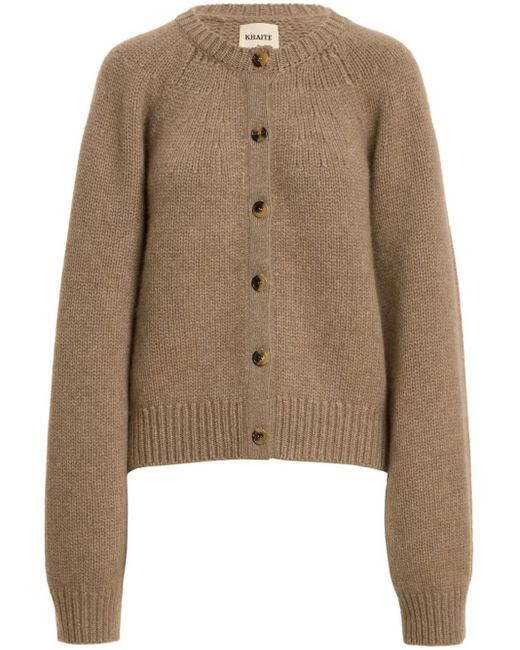 Khaite Natural The Emili Cashmere Cardigan