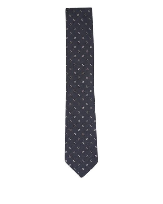 Zegna Blue Floral Tie for men