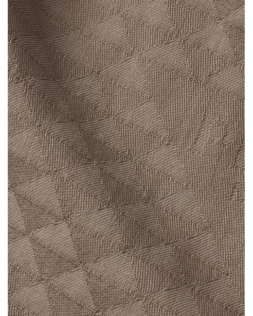 Prada Brown Wool-Silk Scarf for men