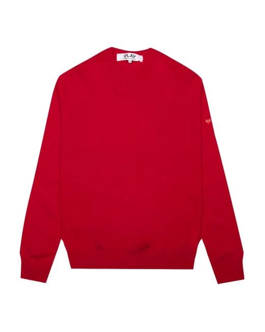 COMME DES GARÇONS PLAY Red Heart-Embellished Sweater for men
