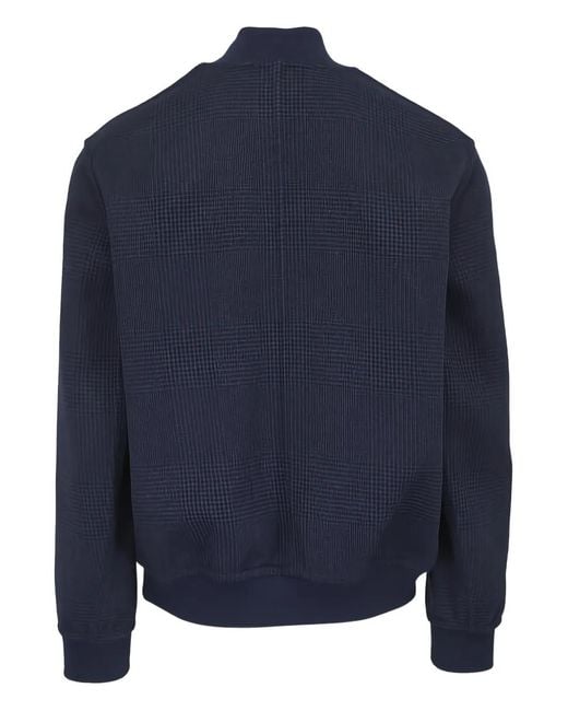 Brunello Cucinelli Blue Check-Pattern Jacket for men