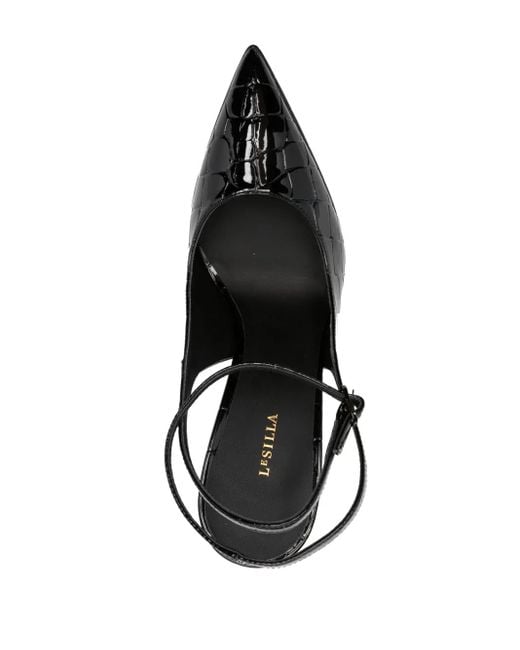 Le Silla Black Uma 140Mm Slingback Pumps