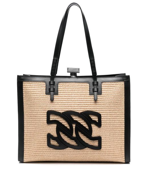 Casadei Black Beau Rivage Shopping Bag
