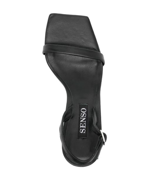 Senso Black 40Mm Helena Leather Sandals