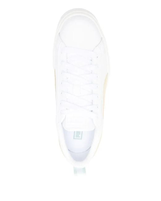 PUMA White Mayze Sneakers