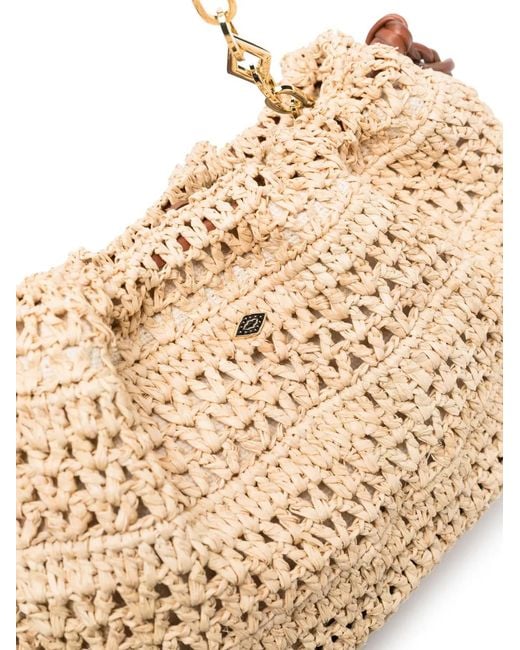 Ba&sh Natural June Raffia Tote Bag