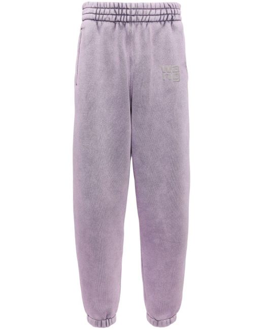 Pantalon de jogging à logo appliqué Alexander Wang en coloris Purple