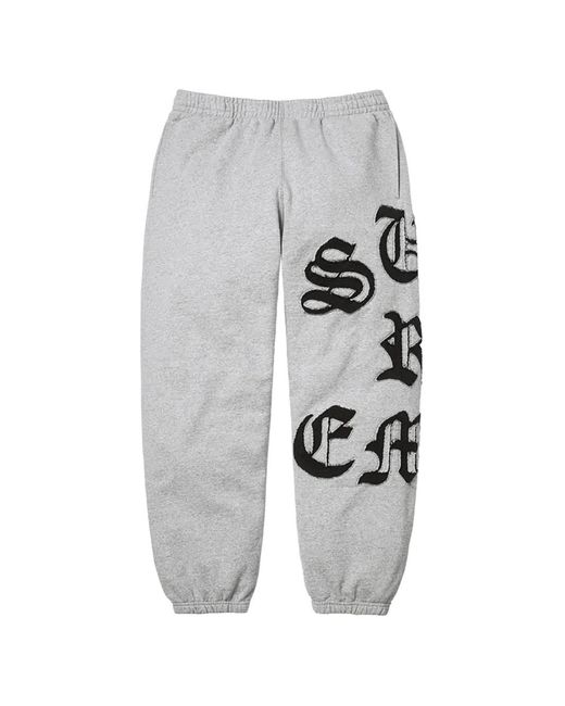 Supreme メンズ ホワイト トラックパンツ
