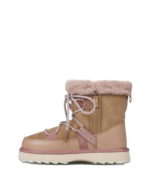 EMU Natural Blurred Schnürstiefel Aus Shearling