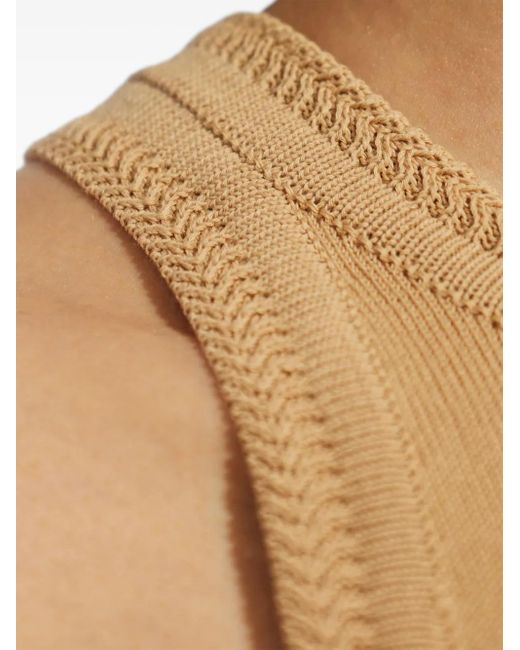 Max Mara ニットトップ Natural