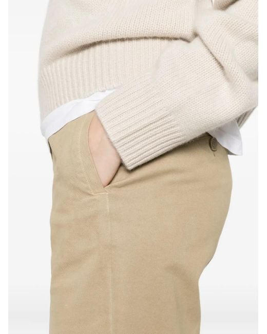 Aspesi Natural Pantalon Évasé À Boutonnière