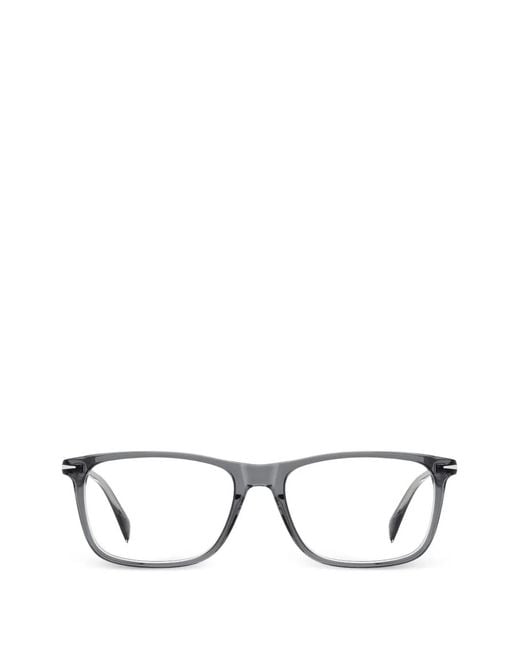 David Beckham Gray Square-Frame Glasses