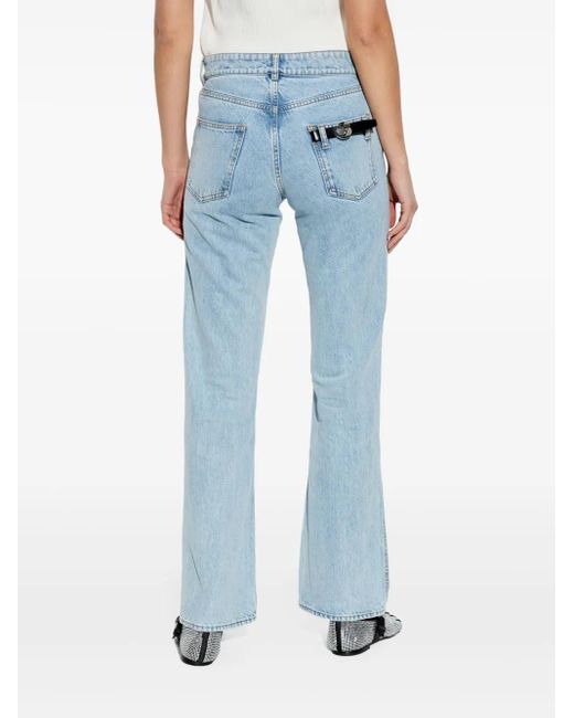 Coperni Blue Logo-Plaque Jeans